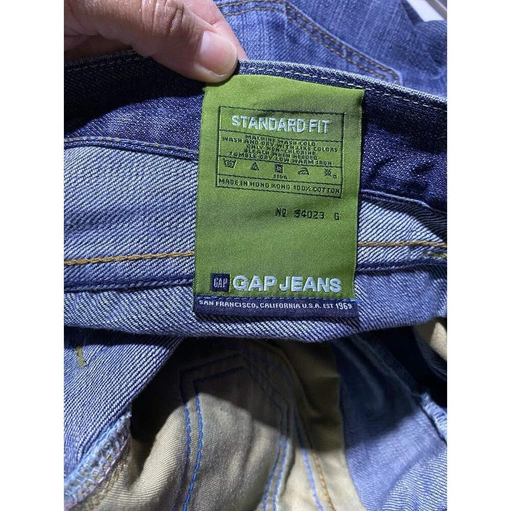 Gap Jeans Mens 30x32 Blue Dark Wash‎ Straight Fit Everyday Casual